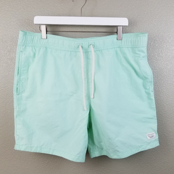 mint green swim trunks